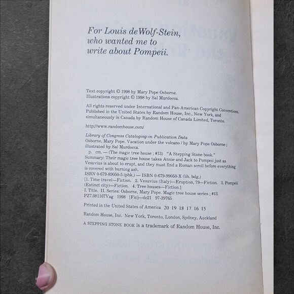 Magic Tree House Lot #10 & #13 90s Early Prints Ghost Town & Volcano Vintage - Picture 4 of 4